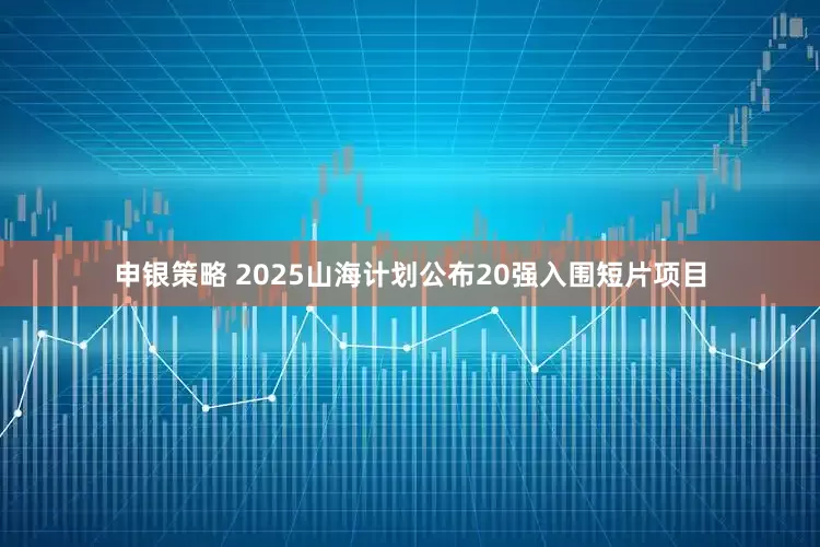 申银策略 2025山海计划公布20强入围短片项目